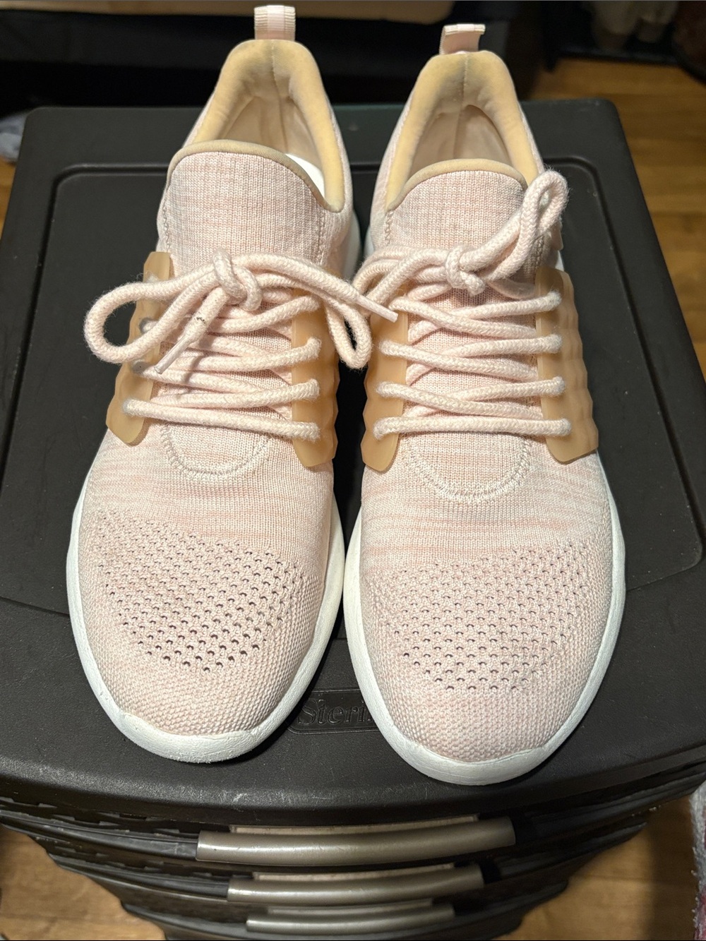Aldo size 7.5 blush pink and white tennis shoes preloved ❤️ #2